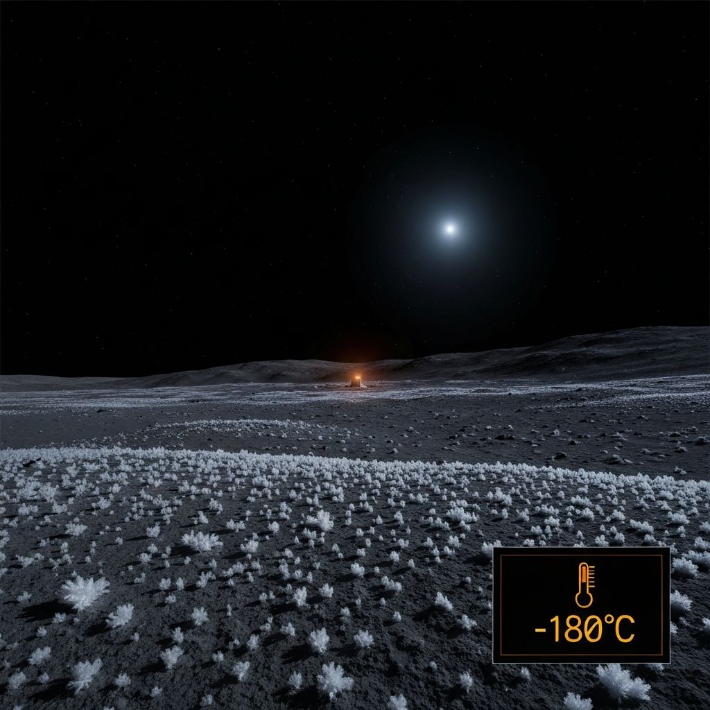 The frozen lunar night
