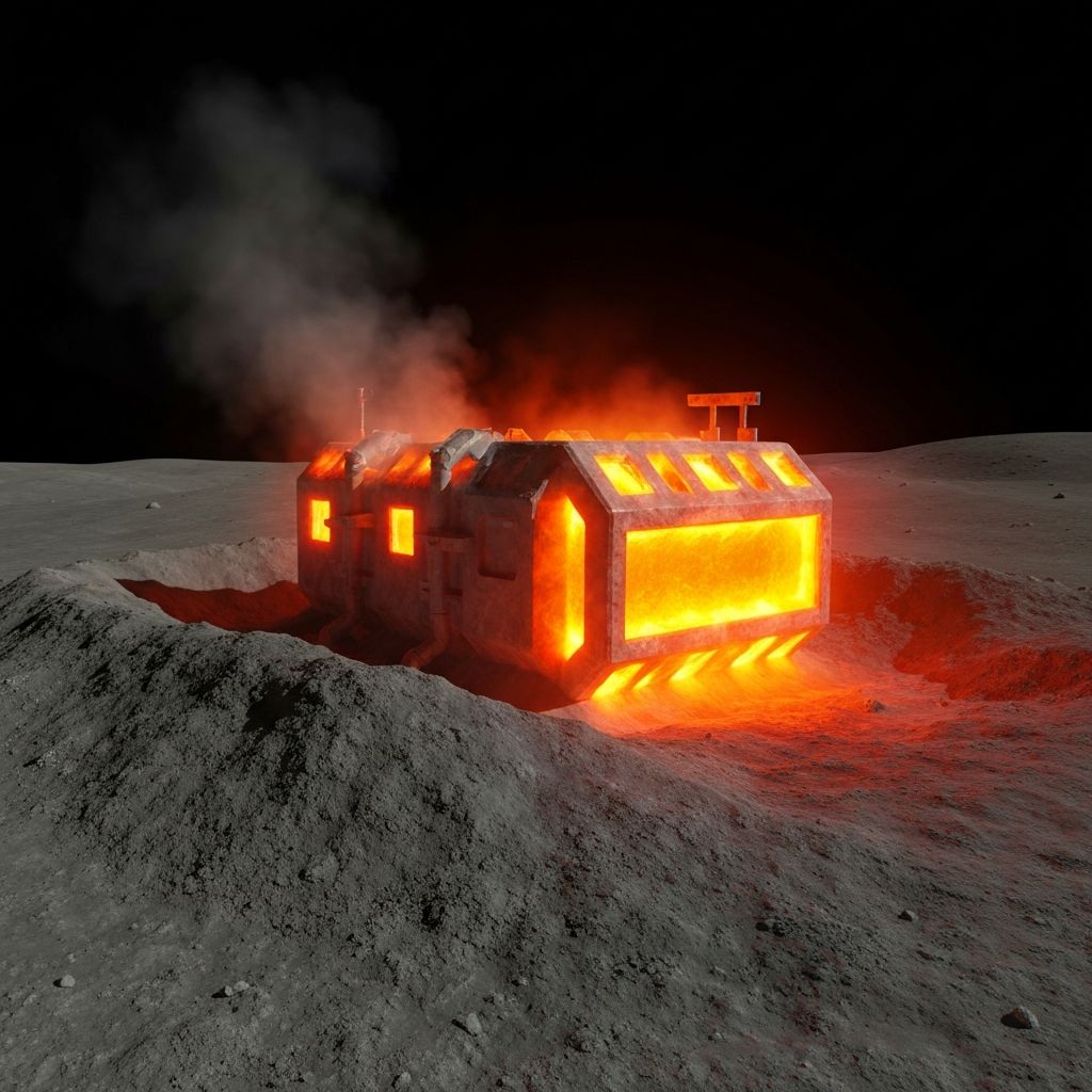 RegoForge thermal vault glowing at 1200°C